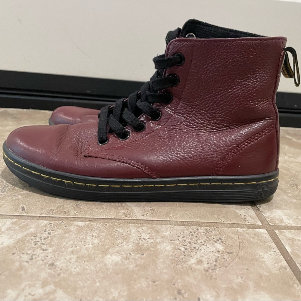 Dr. Martens Leyton Oxblood Boots Womens Size 6